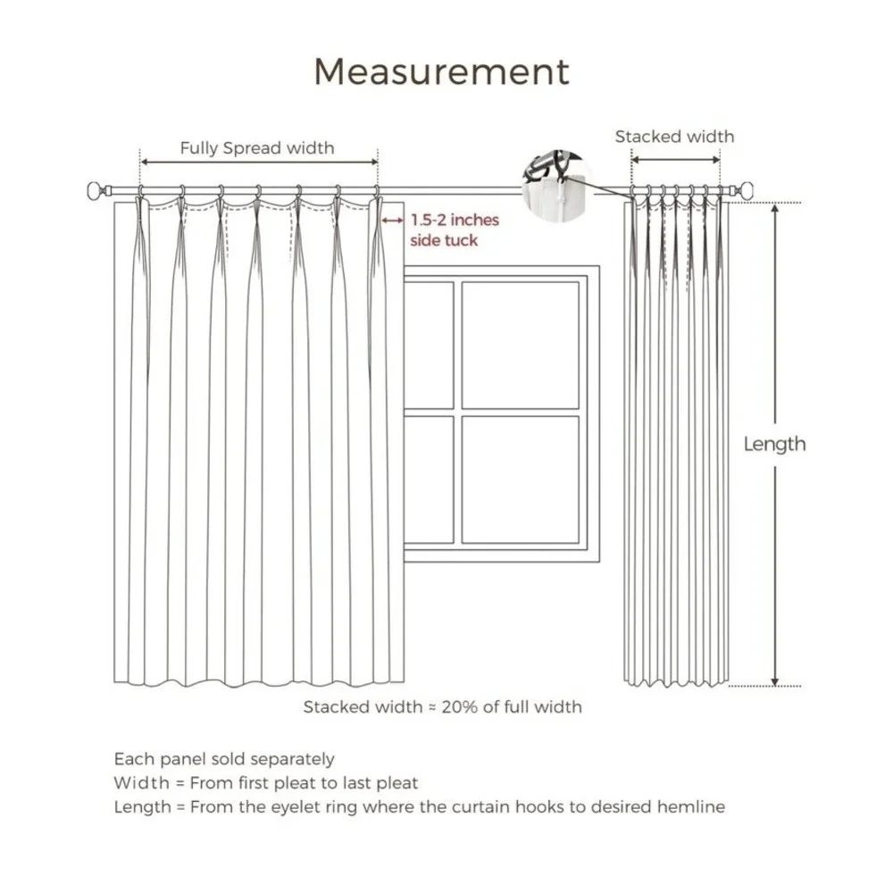 Liz‎ Linen TwoPages 1 Curtain 52 X 102